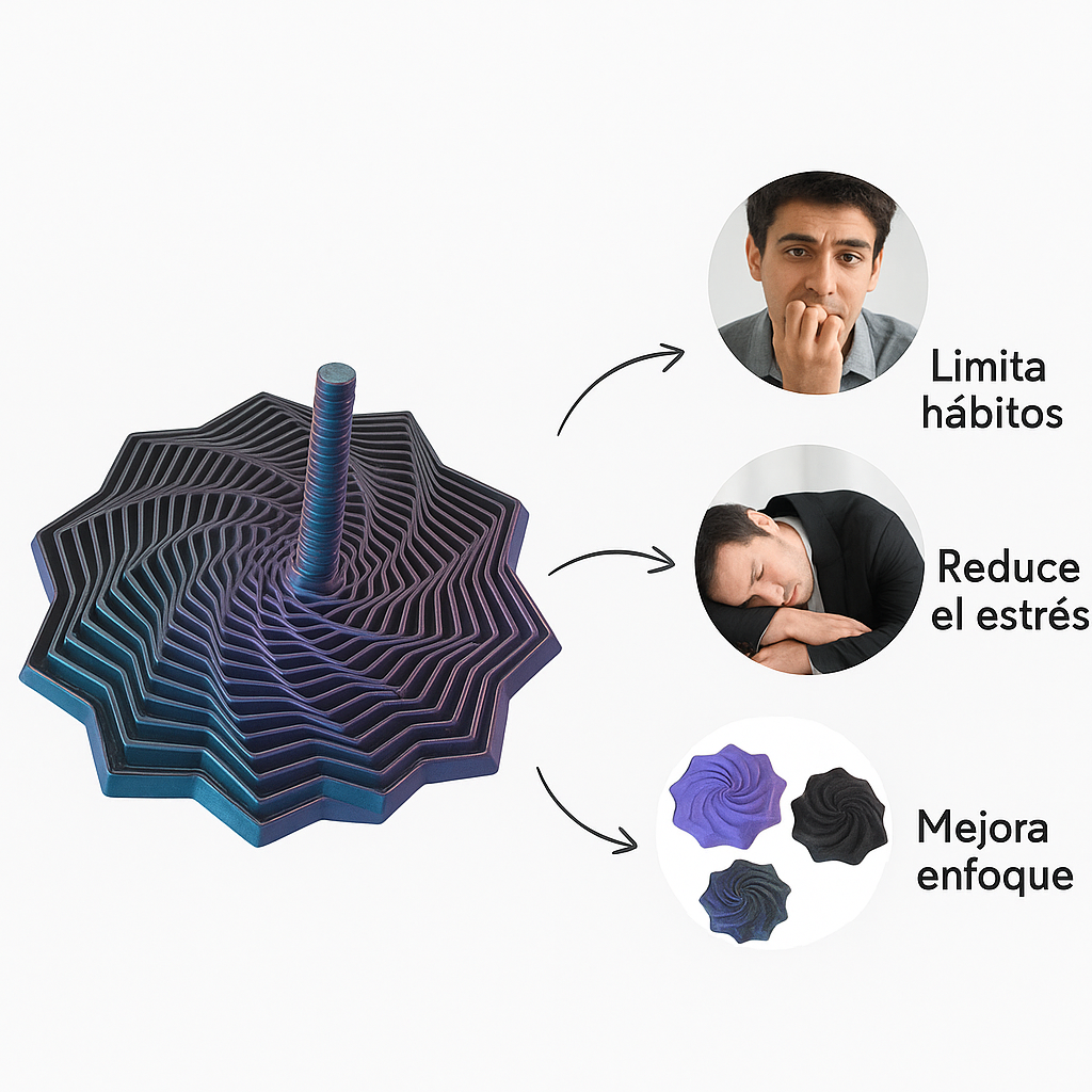 Estrella antiestrés 3D — Calma tu mente y decora tu espacio